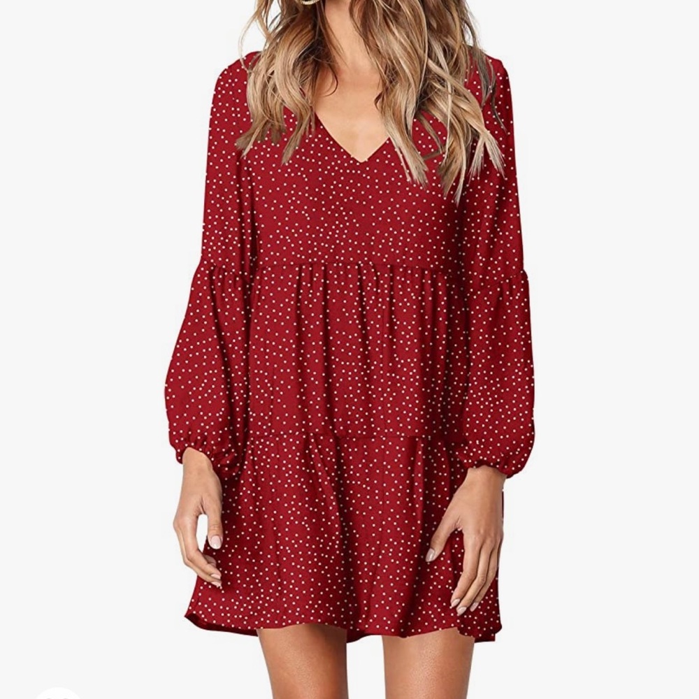 Amazon| Red Polkadot Dress Size XL